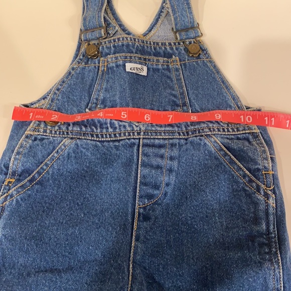 Adorable VTG 80’a BABY GUESS jean overalls 24 months - Picture 3 of 5